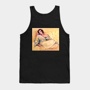 Portrait of Lucy sleeping Tank Top